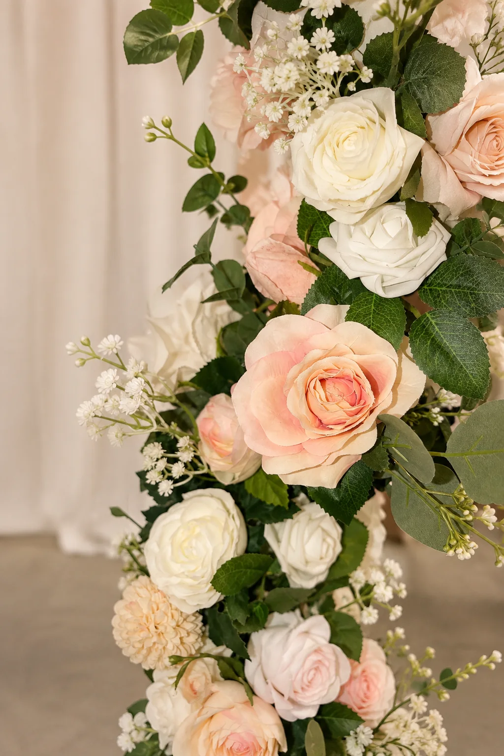 Blush floral detail